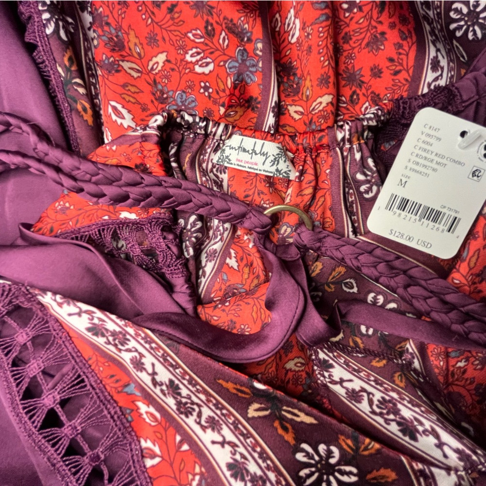 NWT! Free People Intimately Bohemian Nights Maxi Slip - Picture 11 of 14
